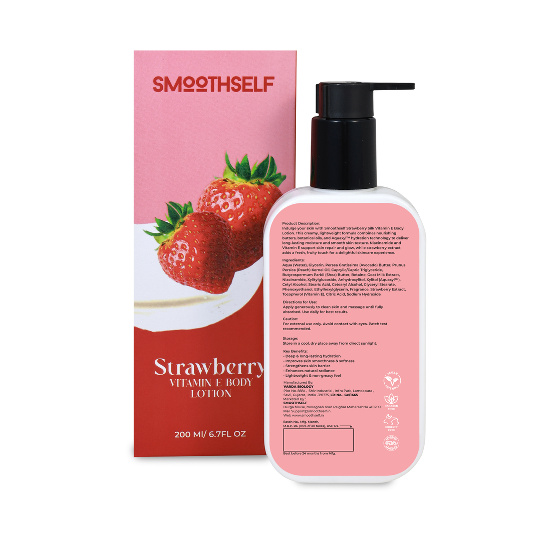 Strawberry & Vitamin E Body Lotion — 200ml