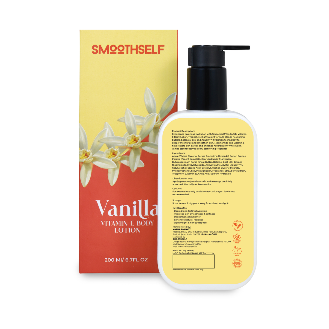 Vanilla & Vitamin E Body Lotion — 200ml