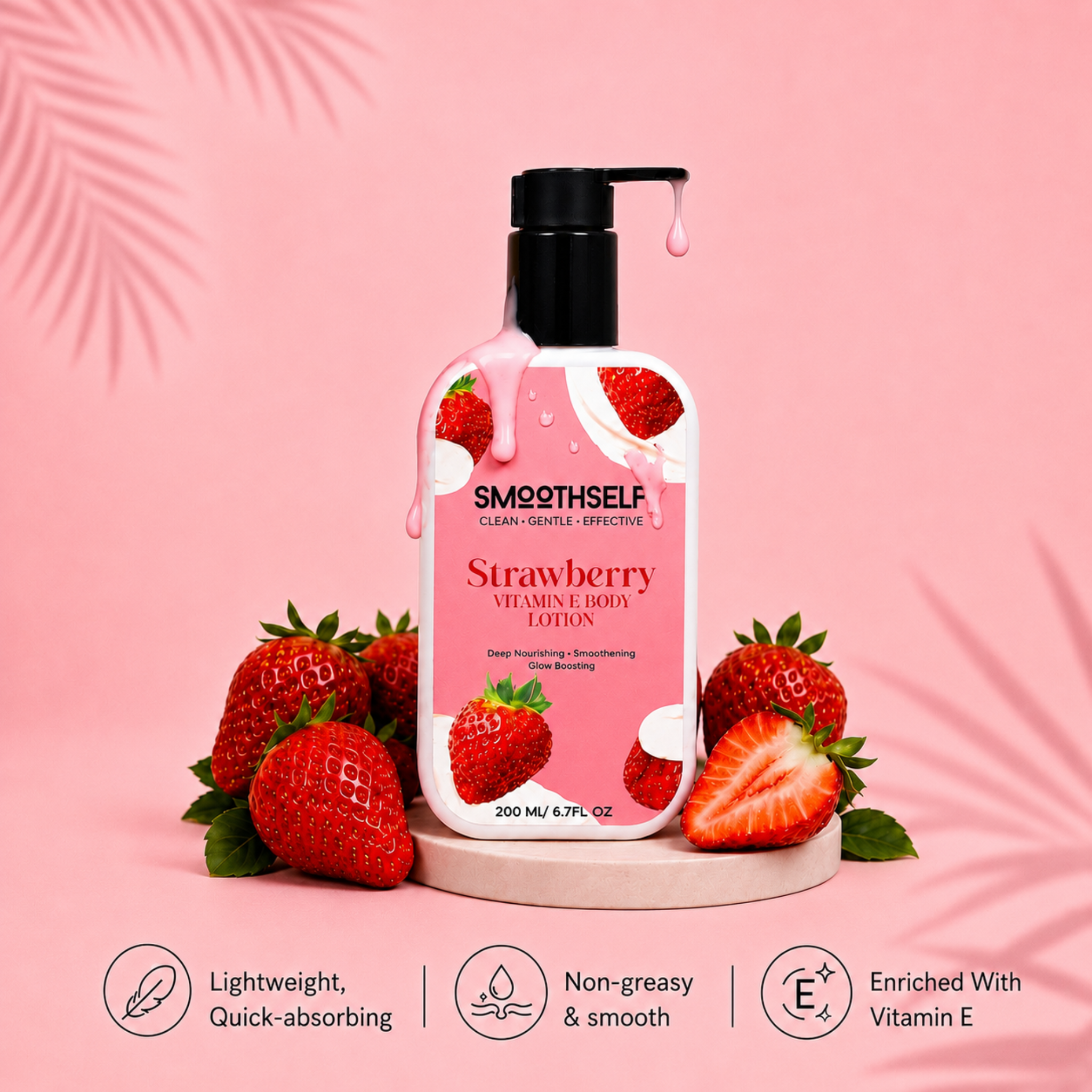 Strawberry & Vitamin E Body Lotion — 200ml