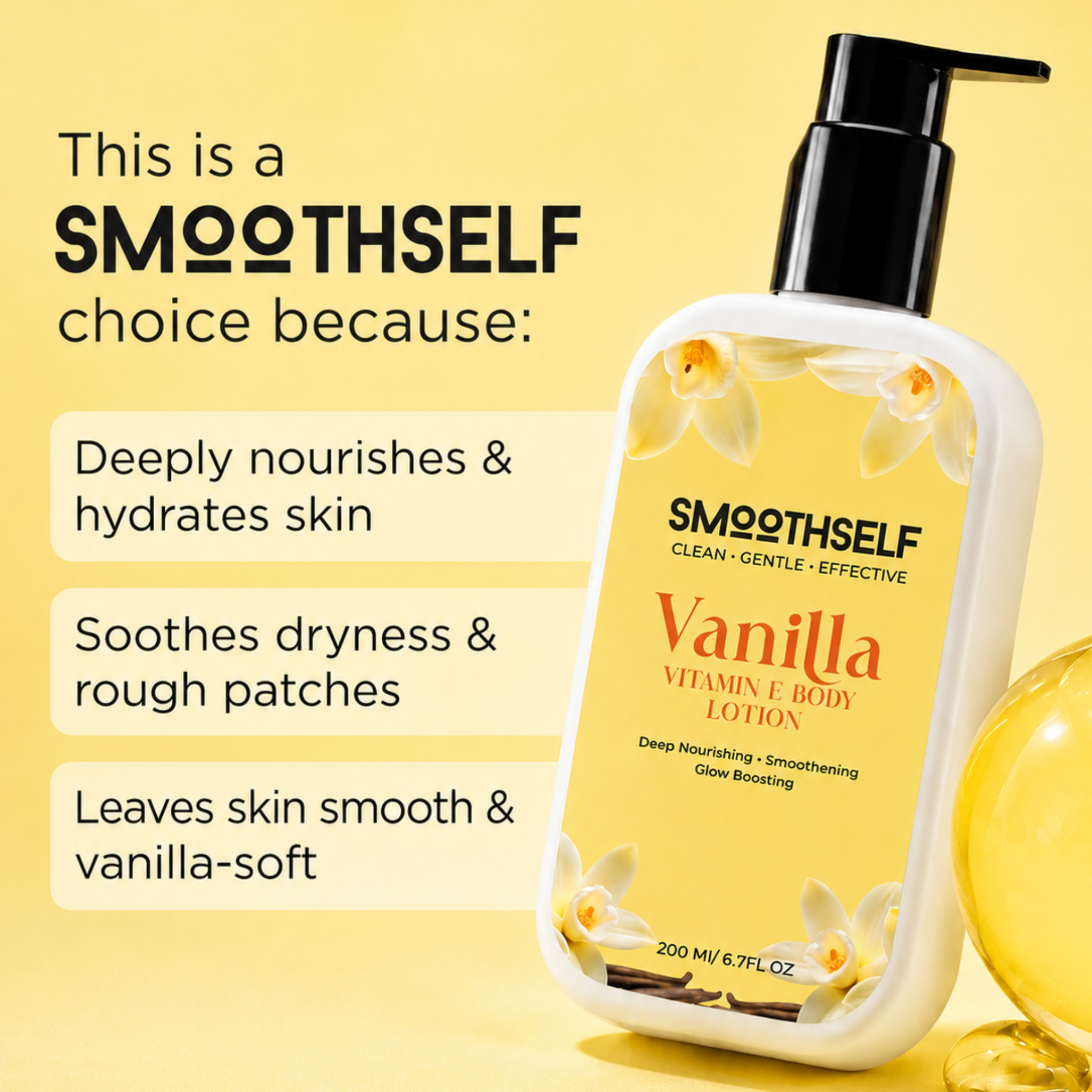 Vanilla & Vitamin E Body Lotion — 200ml